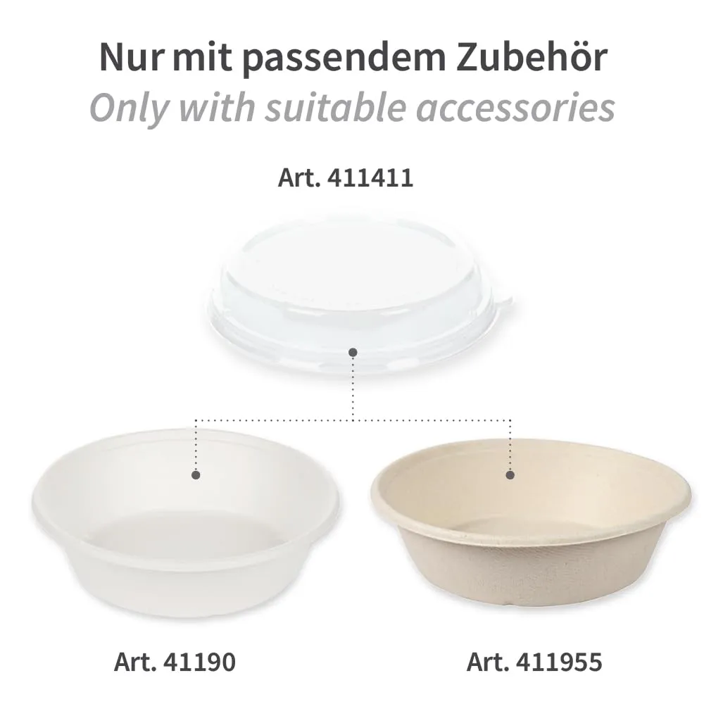 NatureStar Deckel Rondo rPET 20,3 cm 480 Stück transparent