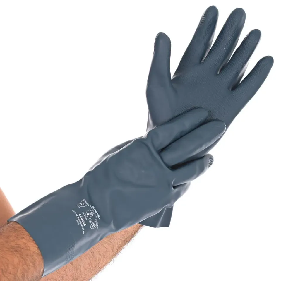 Hygostar Grande Chemikalienschutzhandschuhe petrol 8/M 2 Stück