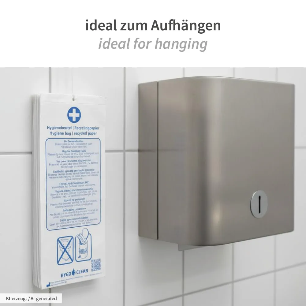 Franz Mensch Hygostar Hygienebeutel Papier weiß 1000 Stk. 28x12x3