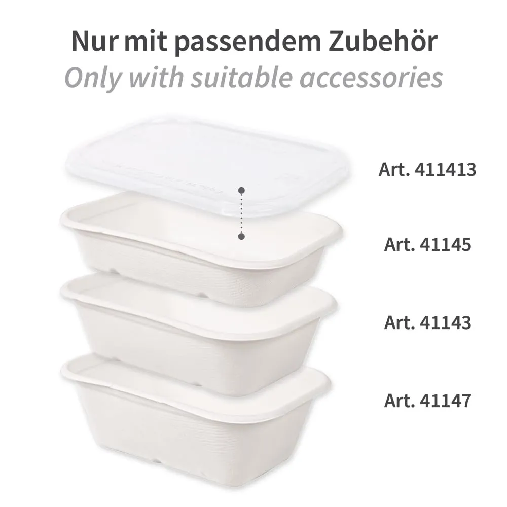 NATUREStar Deckel Casa rPET transparent 500 St für Schale