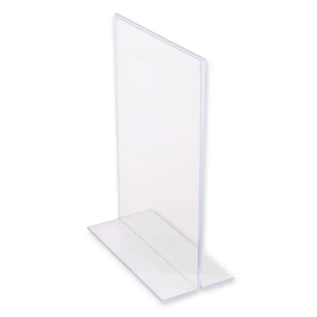 Hygostar Tischaufsteller T-Form DIN A5 transparent PS