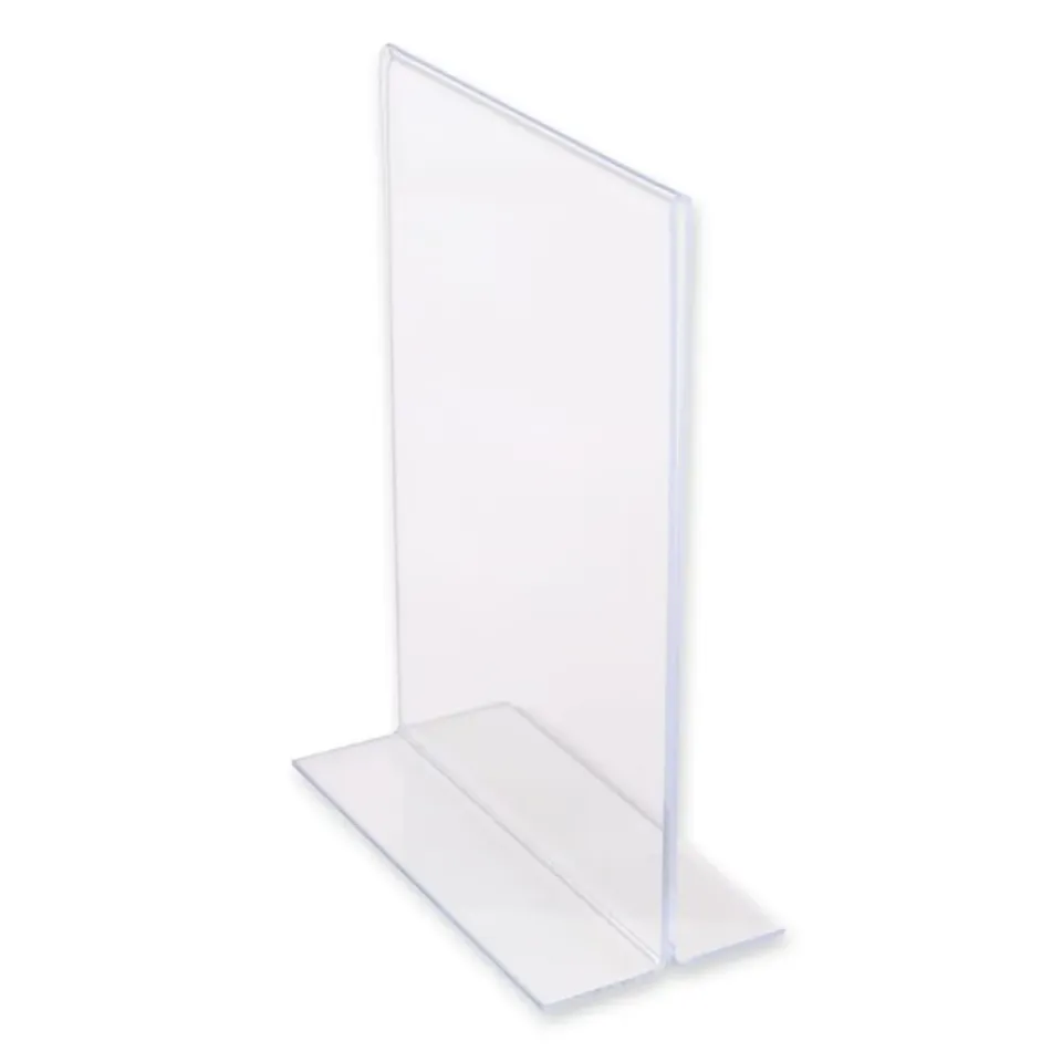 Hygostar Tischaufsteller T-Form DIN A5 transparent PS