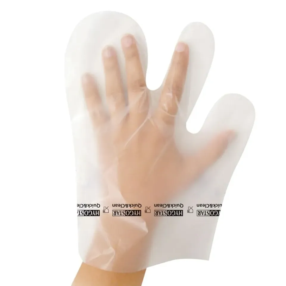 Hygostar 3-Fingerform Hygienehandschuhe 500 Stück transparent