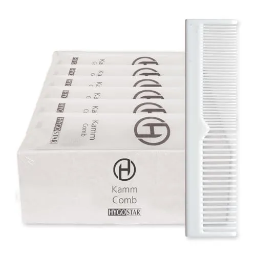 Hygostar Hotelkamm Kunststoff 13 cm 1000 Stück weiß
