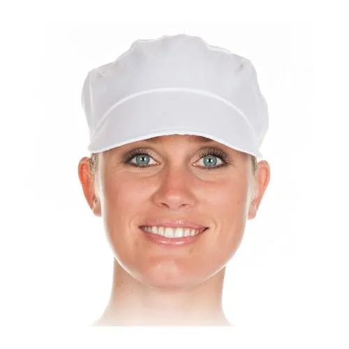 Hygostar Schildmütze Polycotton Kopfbedeckung weiß 10 Stück