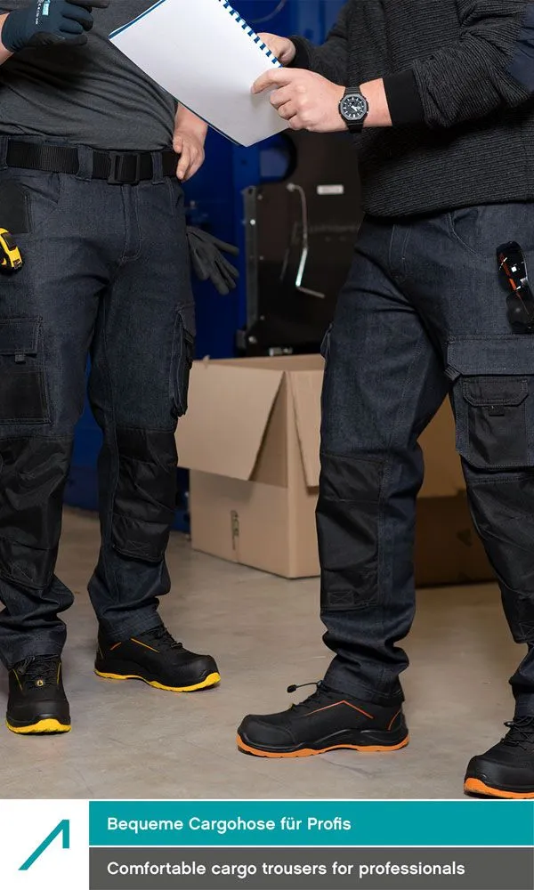 ACE Genesis Jeans Herren-Arbeitshose lang Schwarz 52 Denim