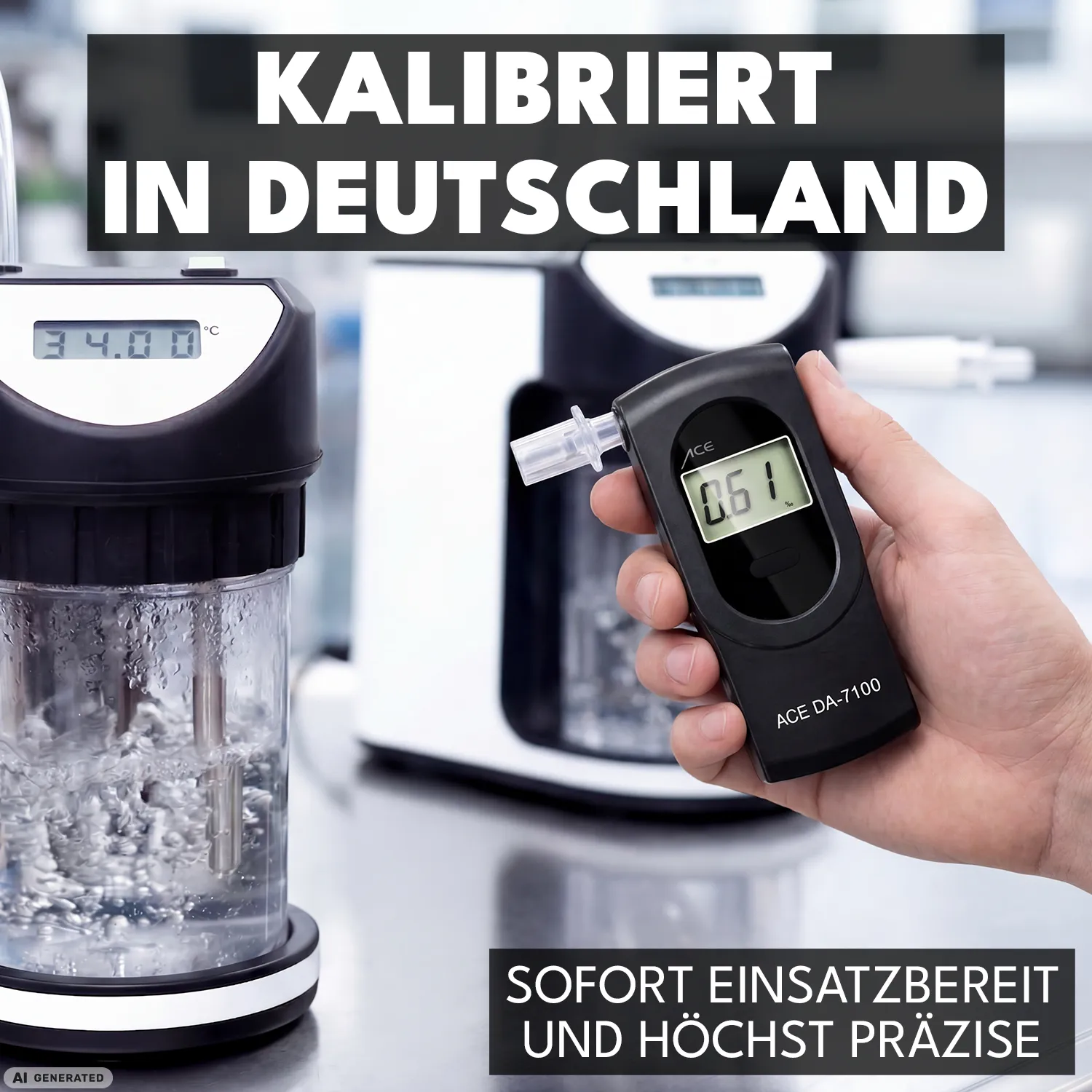 ACE DA-7100 Alkoholtester Set 25 Mundstücke Gutschein