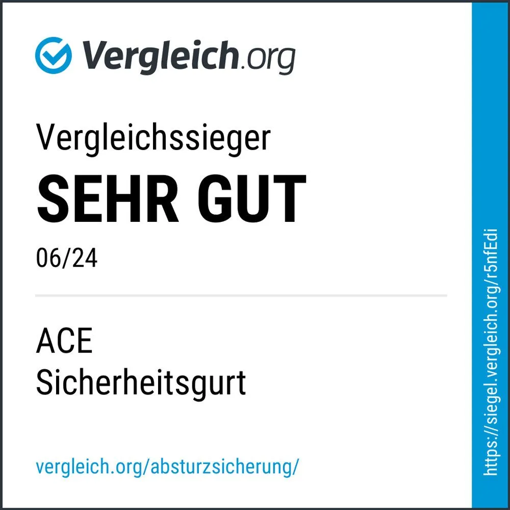 ACE Absturzsicherung Komplett-Set Auffanggurt 10 m EN 353/361