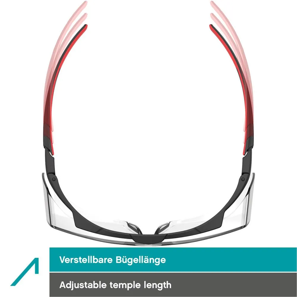 ACE Evo OTG Schutzbrille Brillenträger Schwarz-Rot