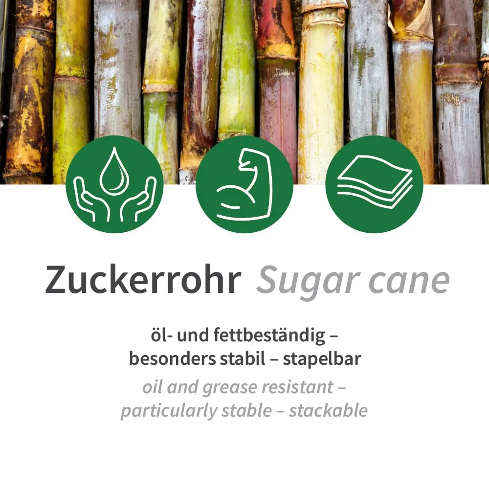 NatureStar Becherhalter Quattro Zuckerrohr 600 Stück