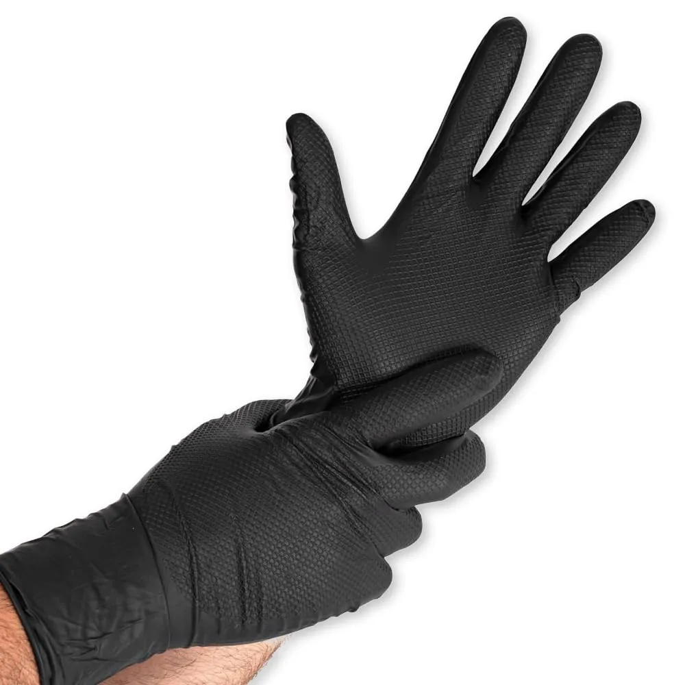 Franz Mensch Power Grip Long Extra Nitrilhandschuhe M orange 50 St 30 cm