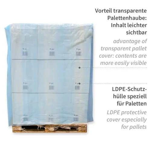 Hygostar Palettenhauben blau 130x200cm 30 Stück 36my