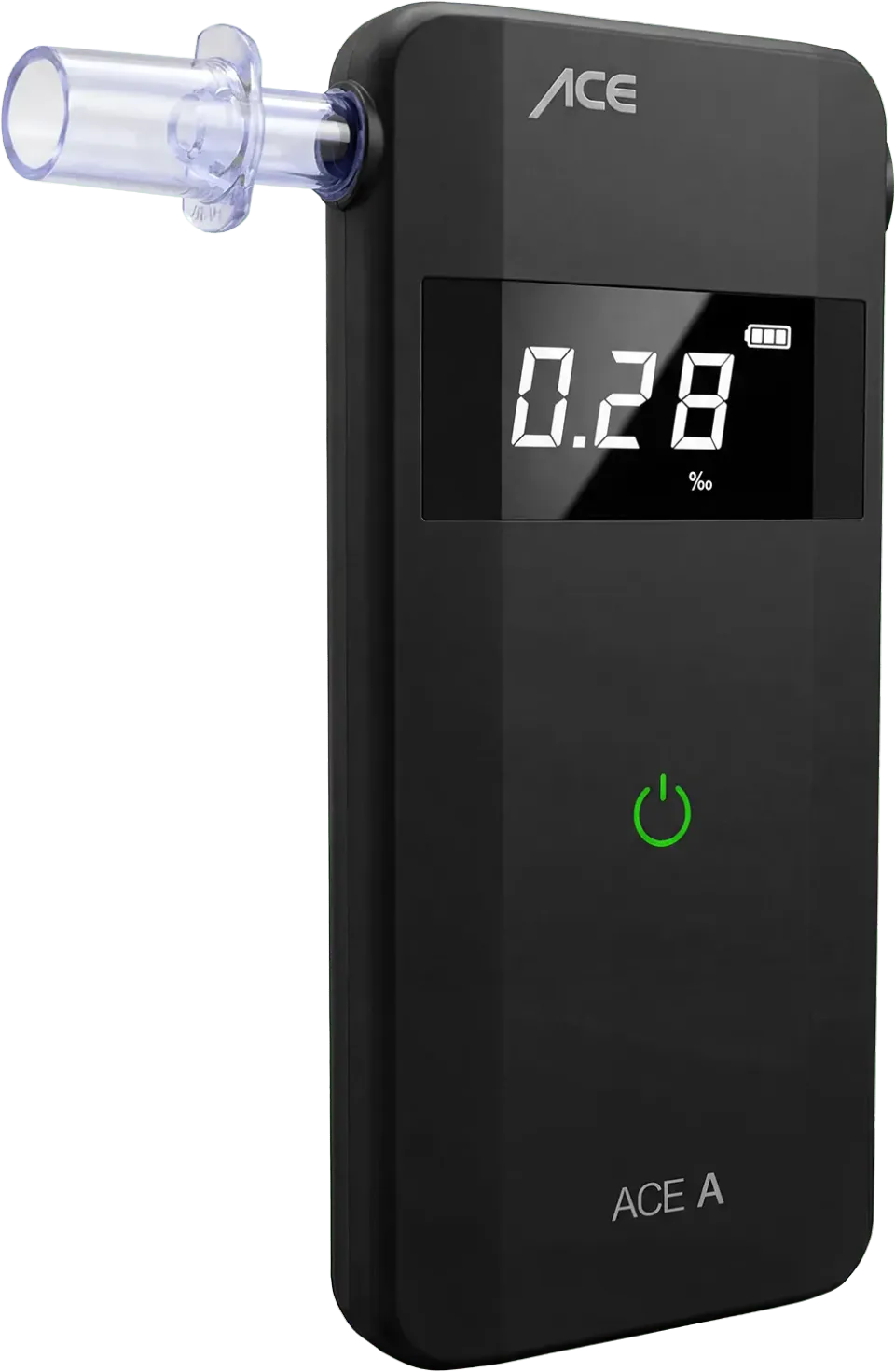 ACE A Alkoholtester mit 25 Mundstücken flach