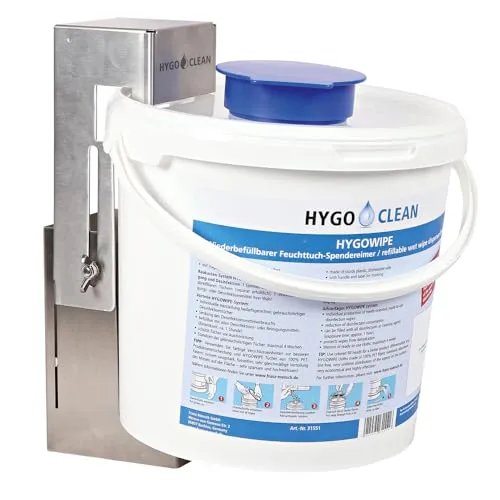 Hygoclean Wandhalter für Spendereimer Edelstahl 1 Stück verstellbar