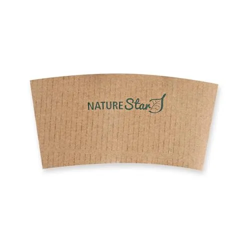 NatureStar Bechermanschette Pappe 1000 Stück braun 0,2 l