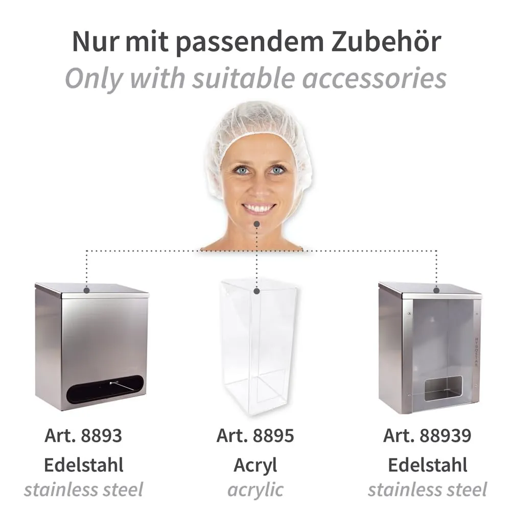Hygonorm Bettina Light Baretthauben PP weiß 1000 Stück