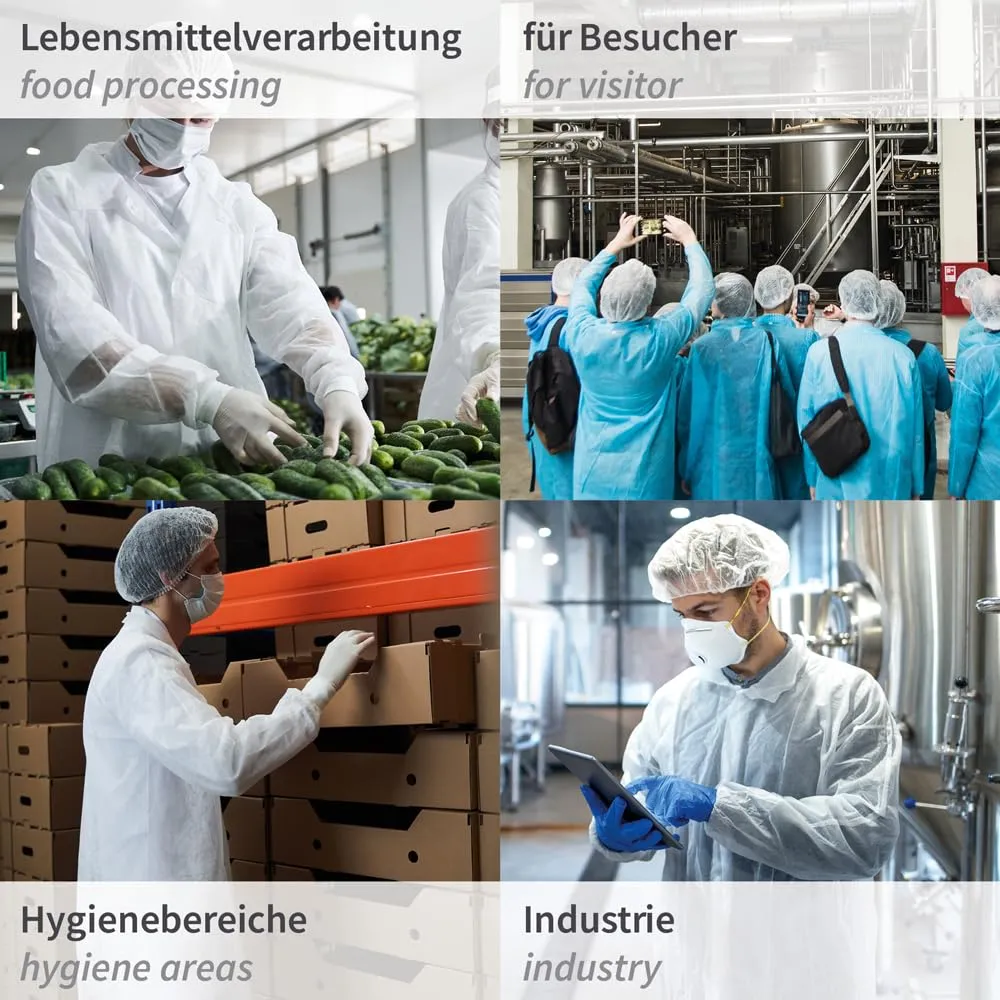 Hygostar Light Besucherkittel XXL weiß 100 Stück PP