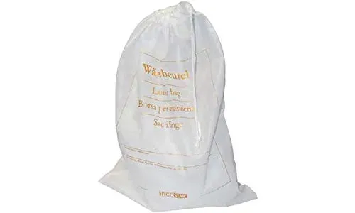 Hygostar Wäschebeutel Soft 54x38cm weiß 50 St. Baumwolle