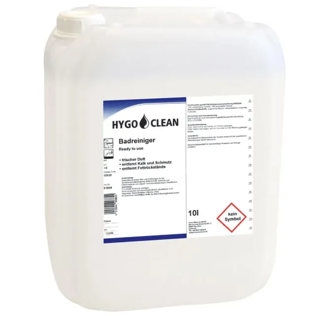 Hygoclean Badreiniger Ready to use 10l Kanister