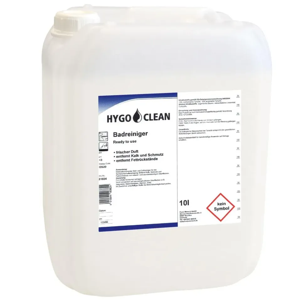 Hygoclean Badreiniger Ready to use 10l Kanister