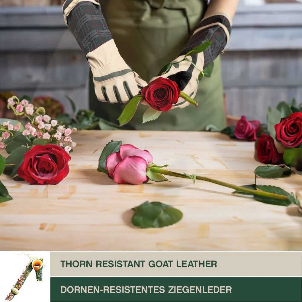 ACE Garden Glam Gartenhandschuhe Ziegenleder 1 Paar Damen