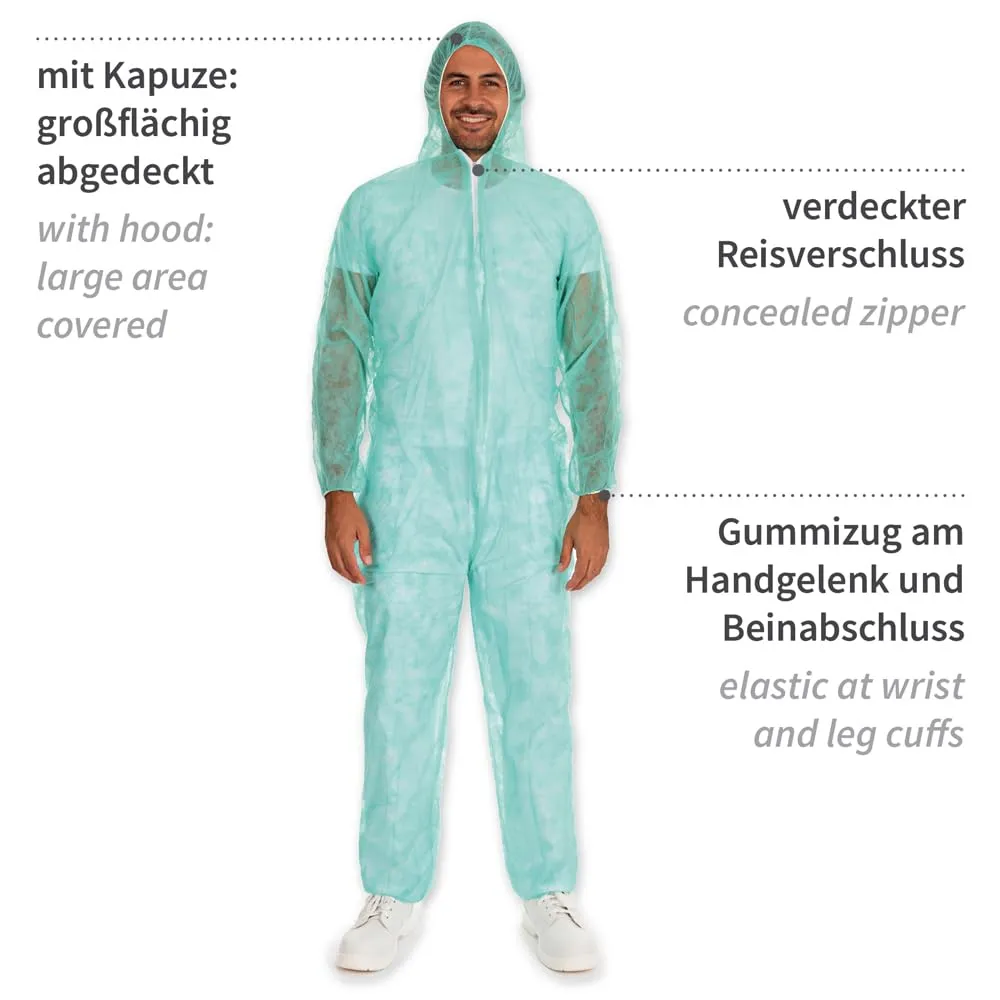 Hygonorm Overalls Light Einwegoverall XXL 50 Stück grün