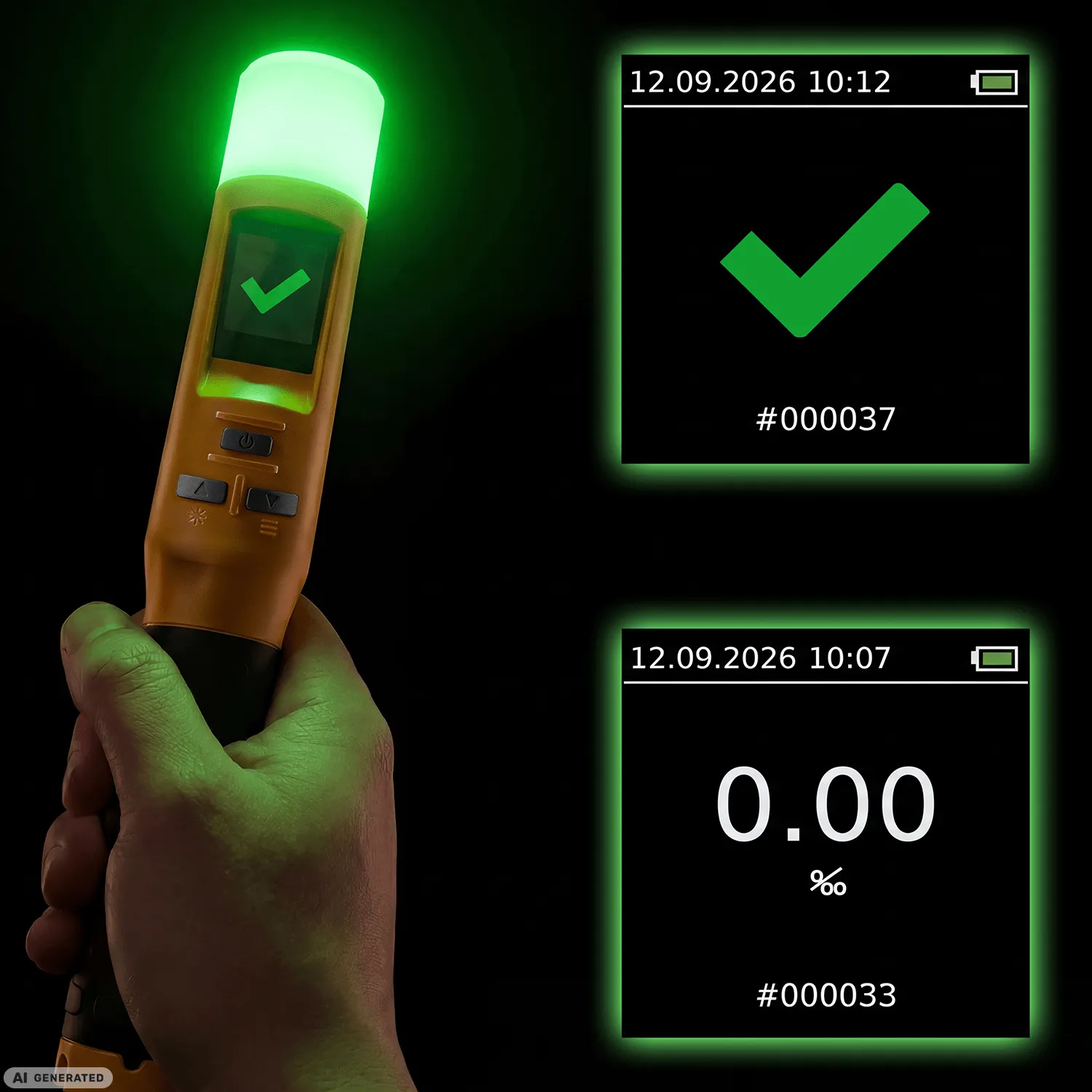 ACE iBlow10 Alkoholtester Schnelltest mit Kalibriergutschein