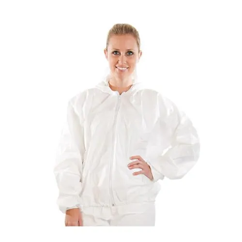 Franz Mensch Hygostar Jacke Microporous XXL 50 Stück weiß