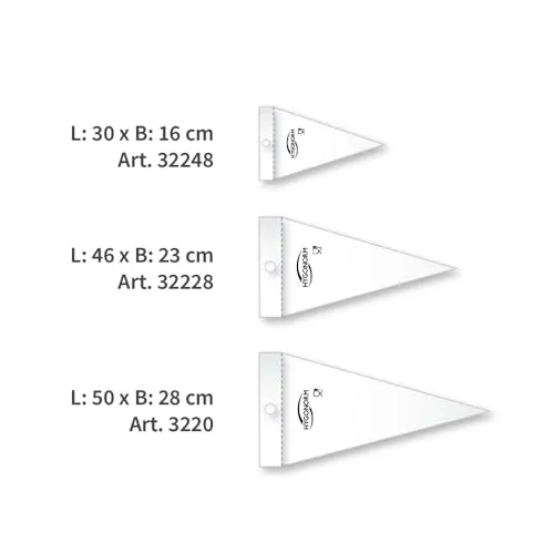 Hygonorm Spritzbeutel transparent 46x23 cm 1000 Stück