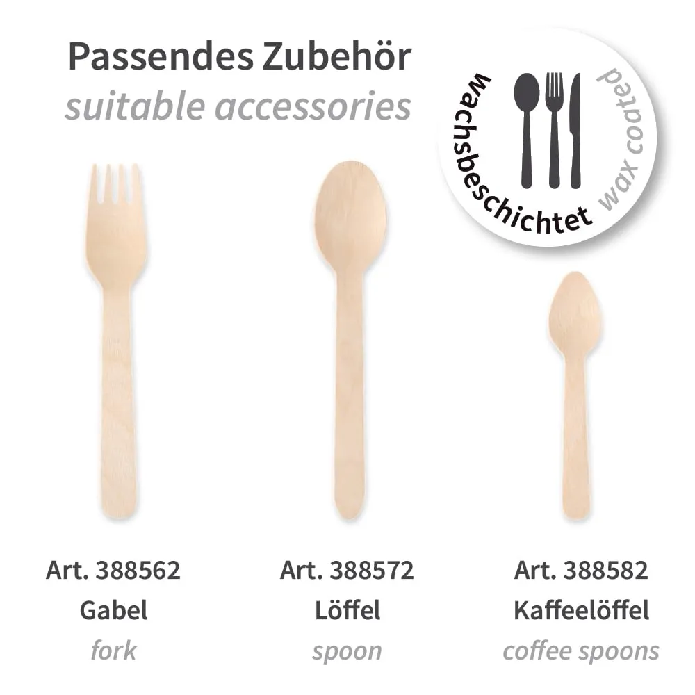 NatureStar Holzmesser gewachst 16,5 cm 1000 Stück