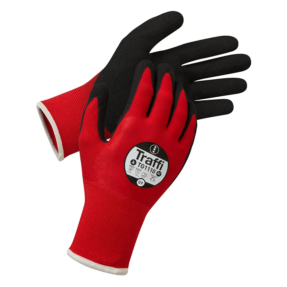 TraffiGlove TG1110 Arbeitshandschuhe Schnittschutz A Nitril