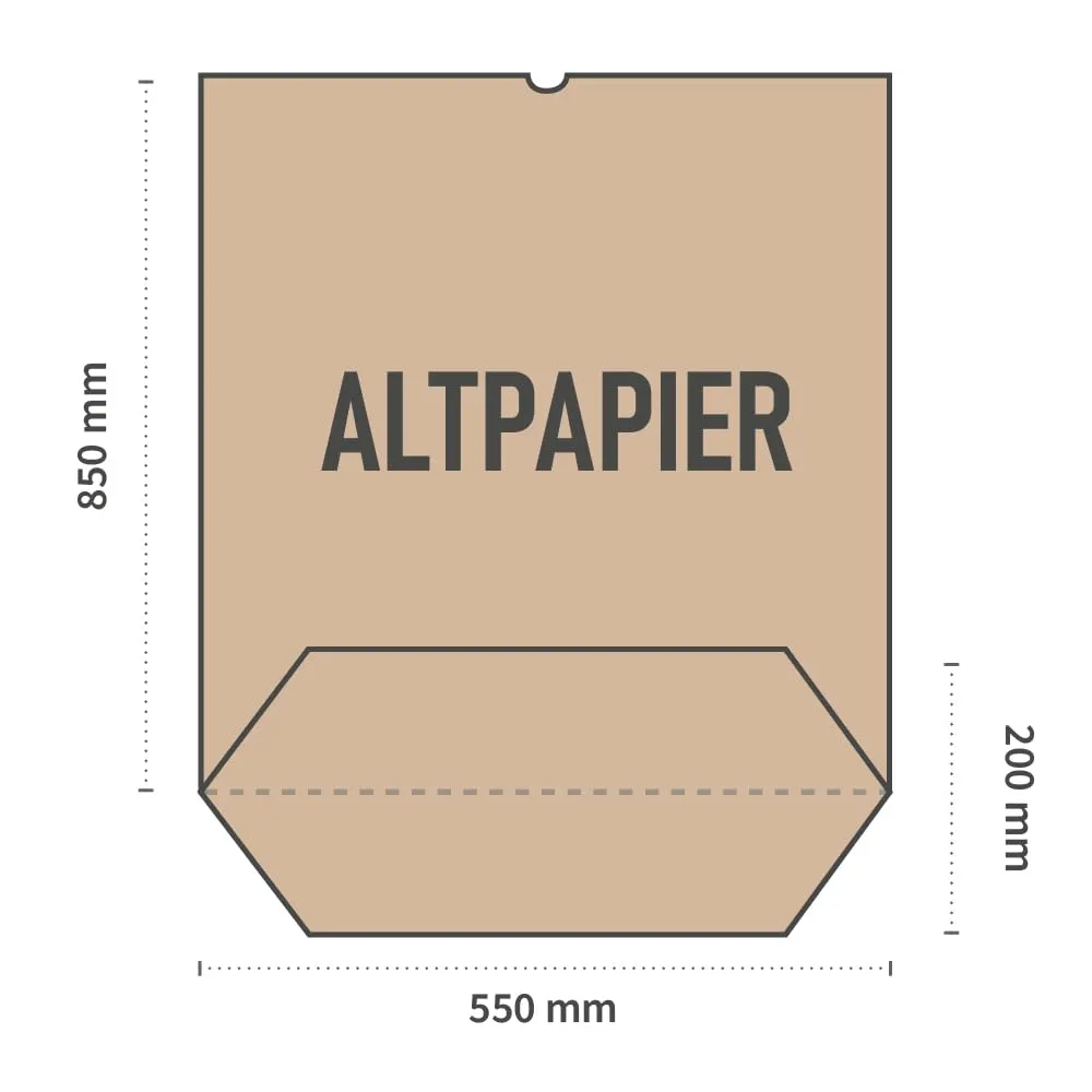 NATUREStar Papiermüllsäcke 80L Altpapier 100 Stück