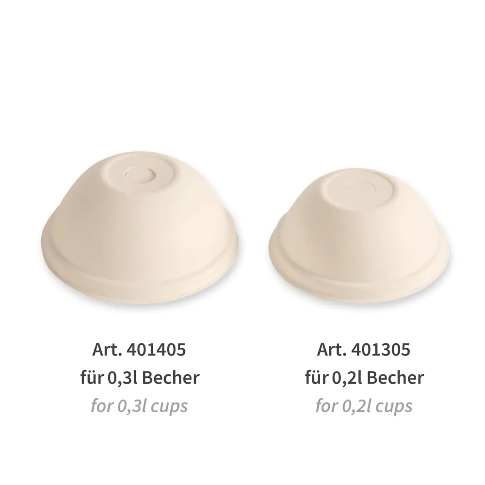 NatureStar Domdeckel Zuckerrohr natur Ø 8,45cm 1000 Stück Becher