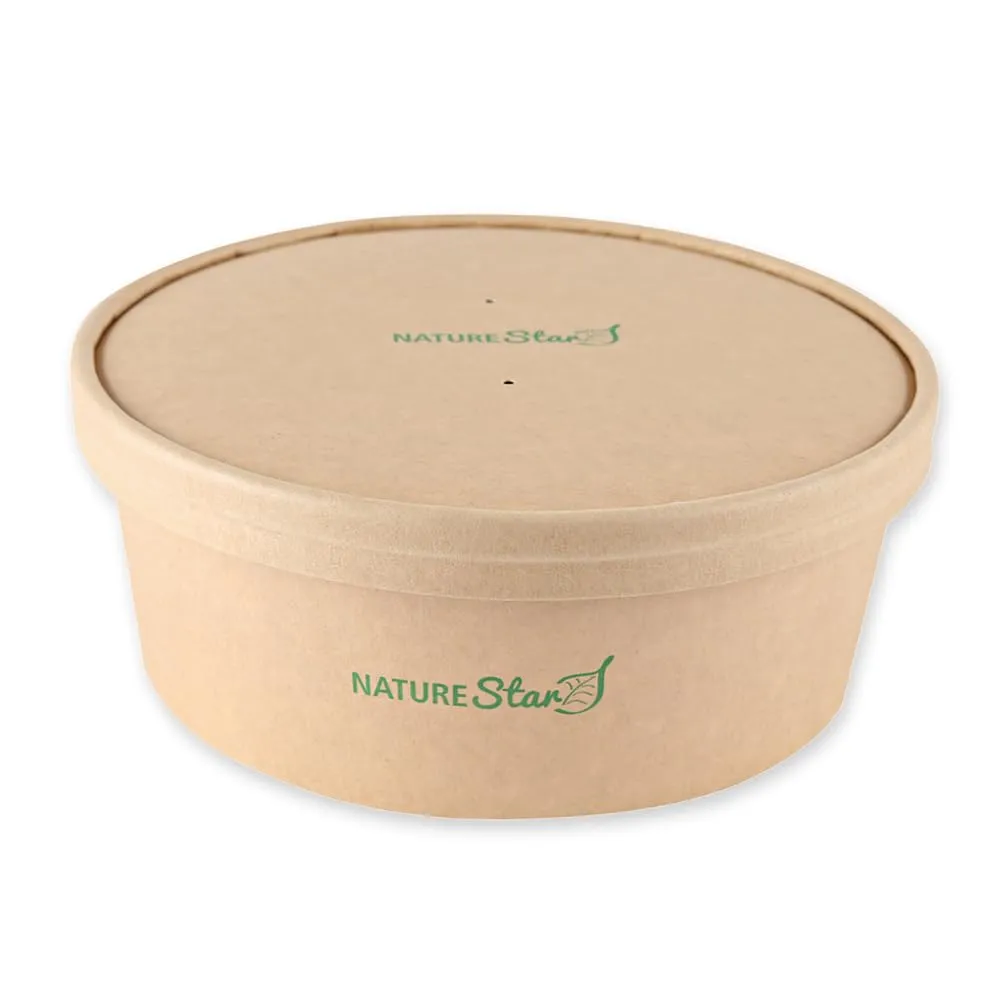 NatureStar Caesar Salatschalen 1300 ml 300 Stück PLA-beschichtet