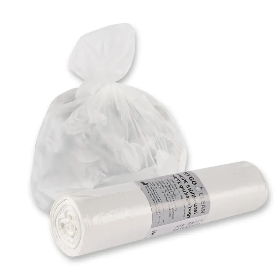Hygoclean Light 60 l Müllbeutel transparent 600 Stück HDPE