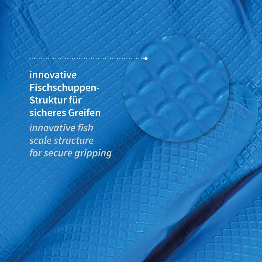 Franz Mensch Power Grip Long Extra Nitrilhandschuhe M blau 50 St 30 cm