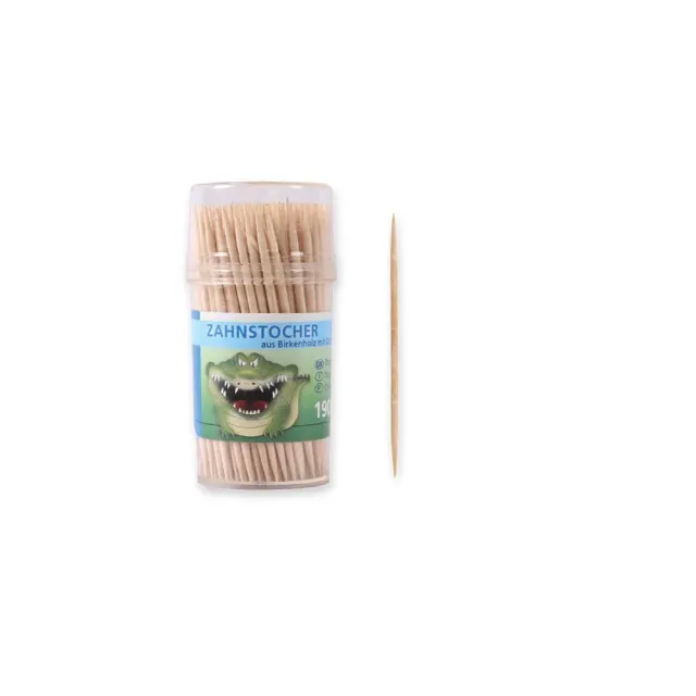 NatureStar Zahnstocher Holz 6,5cm Spenderbox 27360 Stück