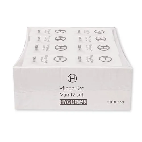 Hygostar Kosmetik-Set Standard weiß-rot 100 Sets Hotel