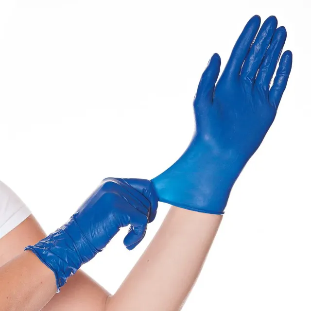 Hygostar Soft Blue Latexhandschuhe blau 8/M 1000 Stück puderfrei